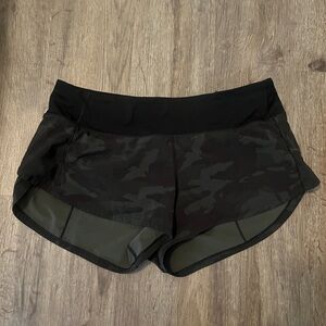 Lululemon Women’s Black Camouflage Active Shorts